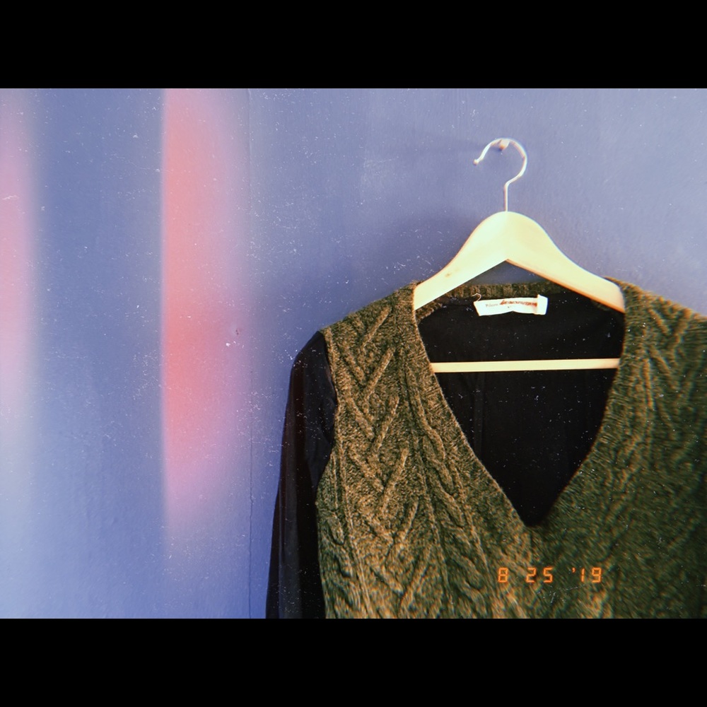 Anthropologie Pilcro pullover in navy and pine